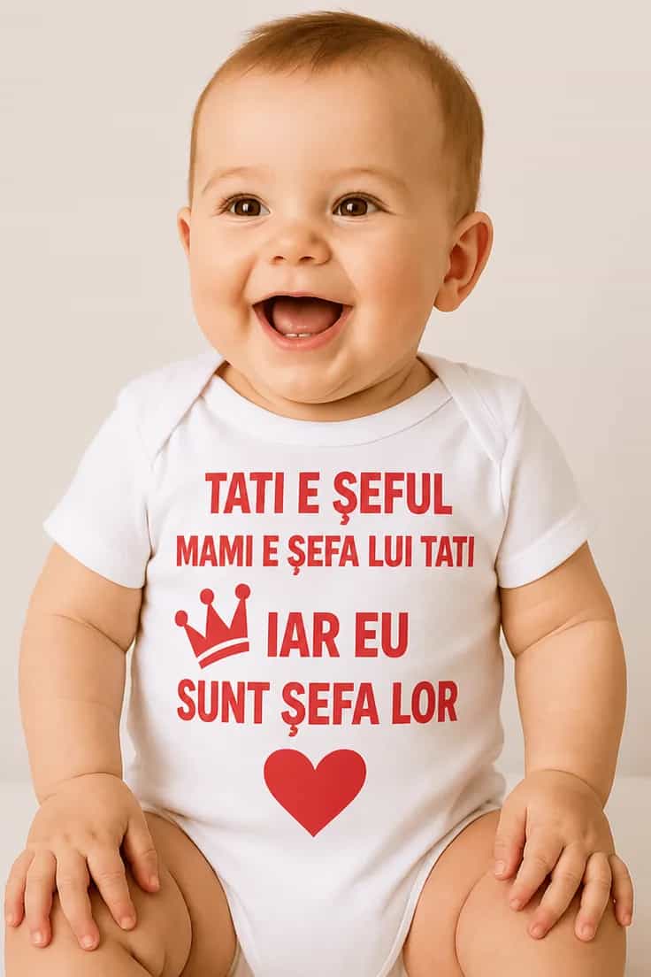 Body bebeluș Eu conduc familia cu șef sau șefă la alegere