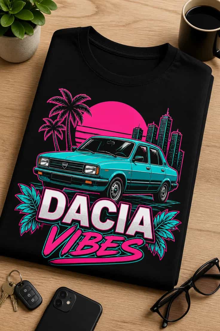 Tricou pentru fanul Dacia – Dacia vibes