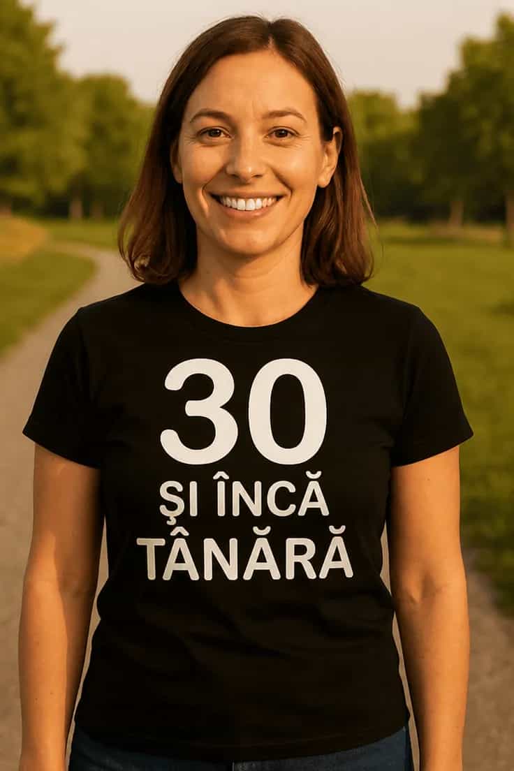Tricou amuzant 30 și tinerețe maximă – 30 ȘI ÎNCĂ