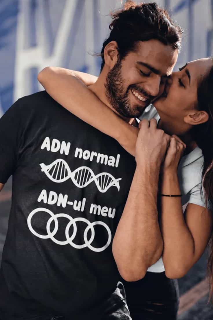 Tricou amuzant ADN Audi - ADN normal ADN-ul meu