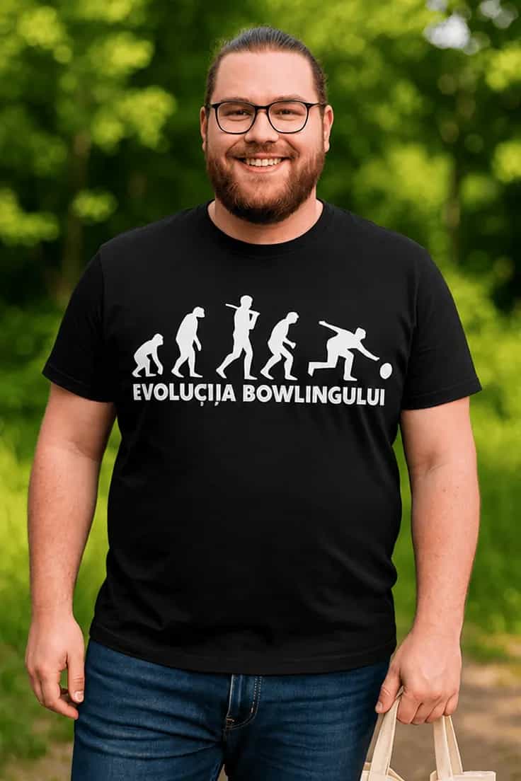 Tricou amuzant Evoluția bowlingului