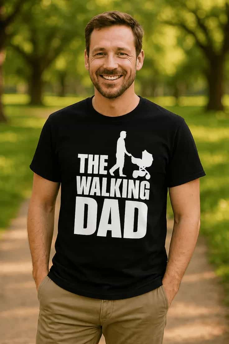 Tricou amuzant The walking dad - THE WALKING DAD