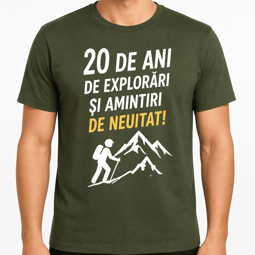 Tricou pentru 20 de ani – 20 de ani de explorări și amintiri de neuitat!
