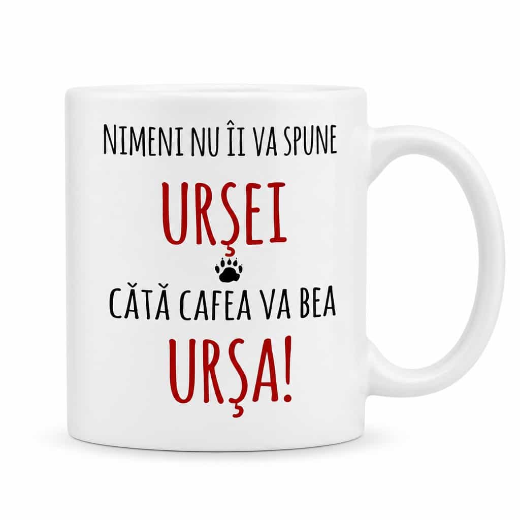 Cană amuzantă Cafea fără limite cu nume personalizat