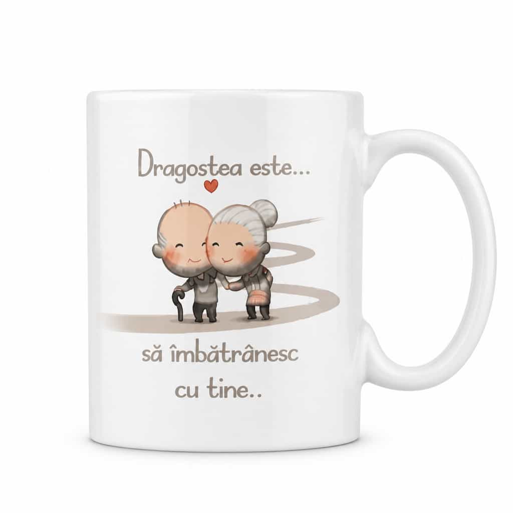 Cană amuzantă Dragostea este cu tine