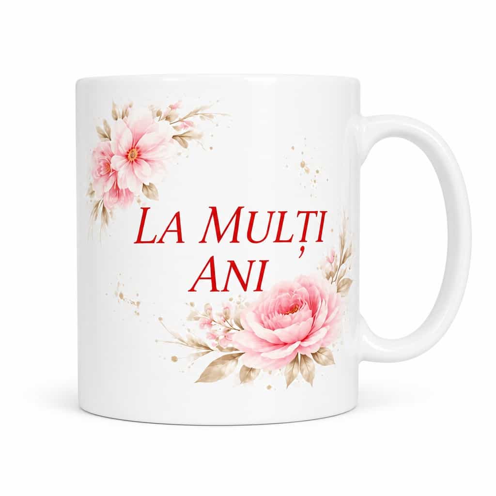 Cană amuzantă La mulți ani – LA MULȚI ANI