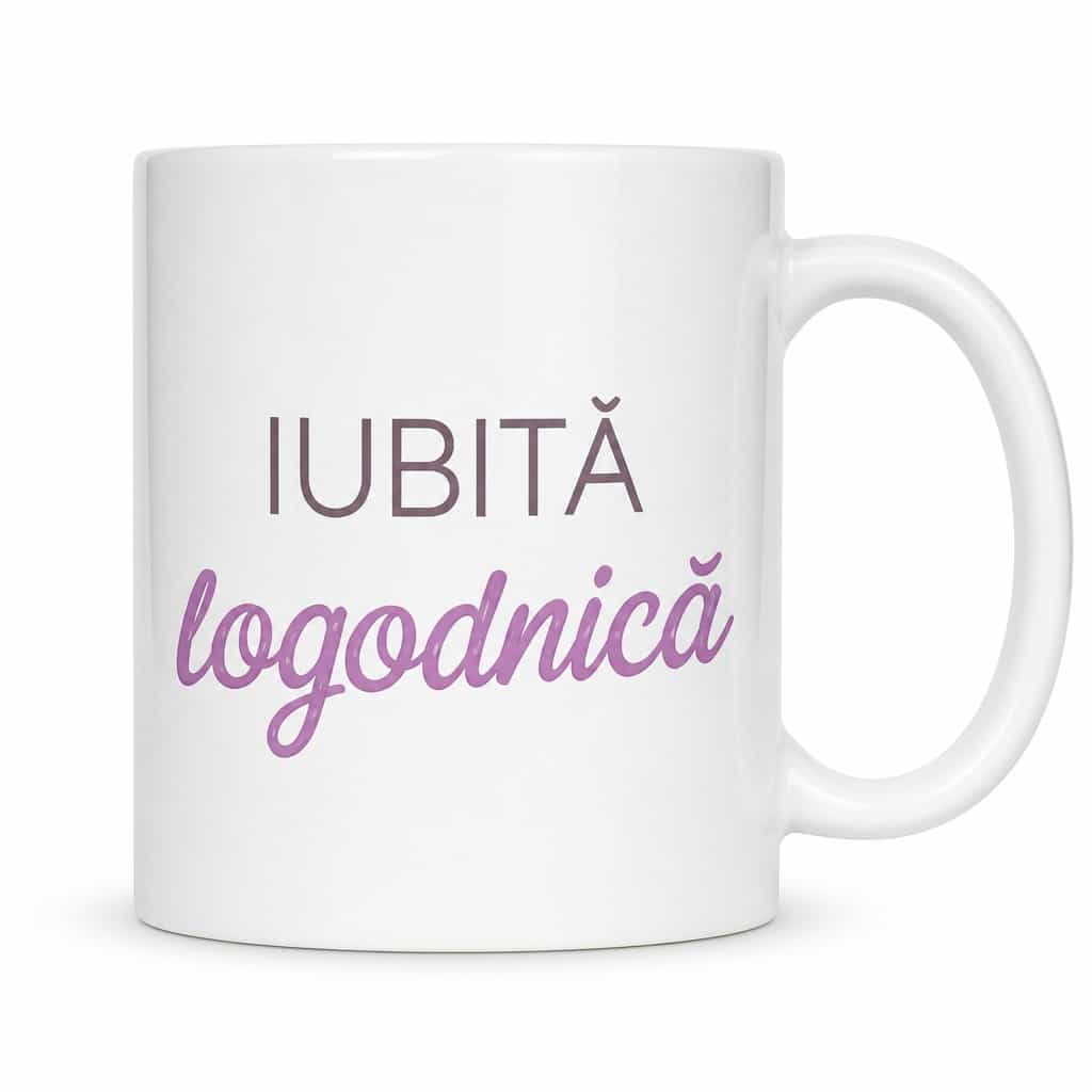 Cană amuzantă Logodnică – IUBITĂ logodnică