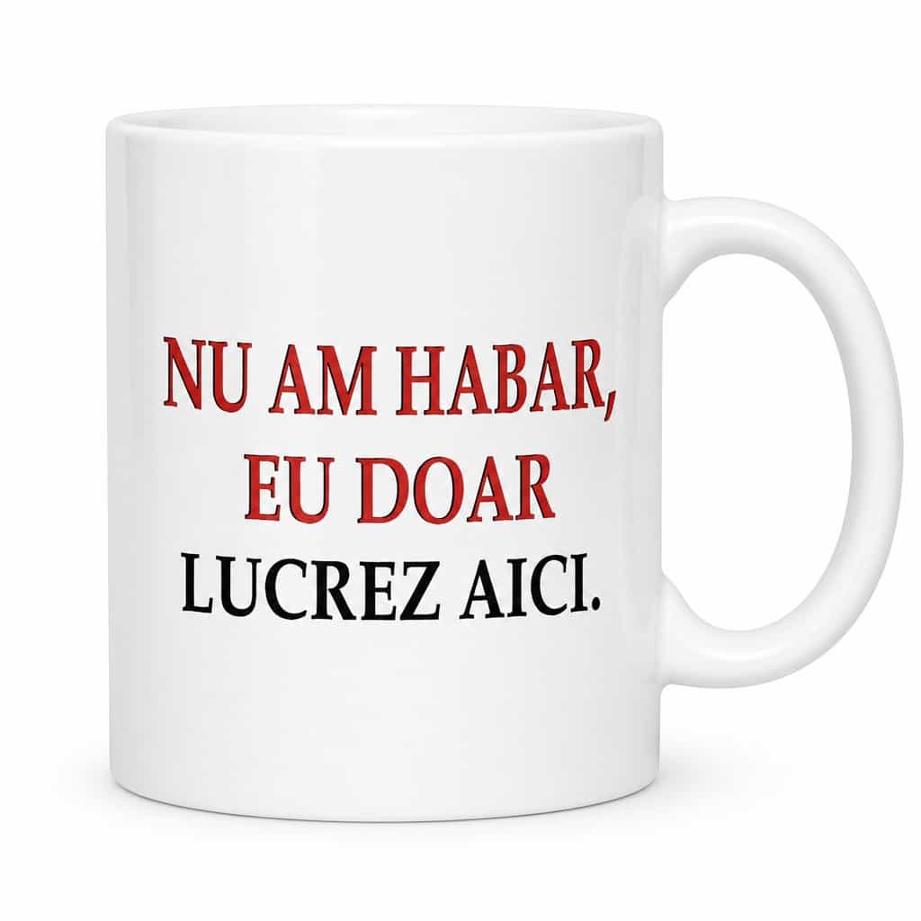 Cană amuzantă Nu am habar - NU AM HABAR,