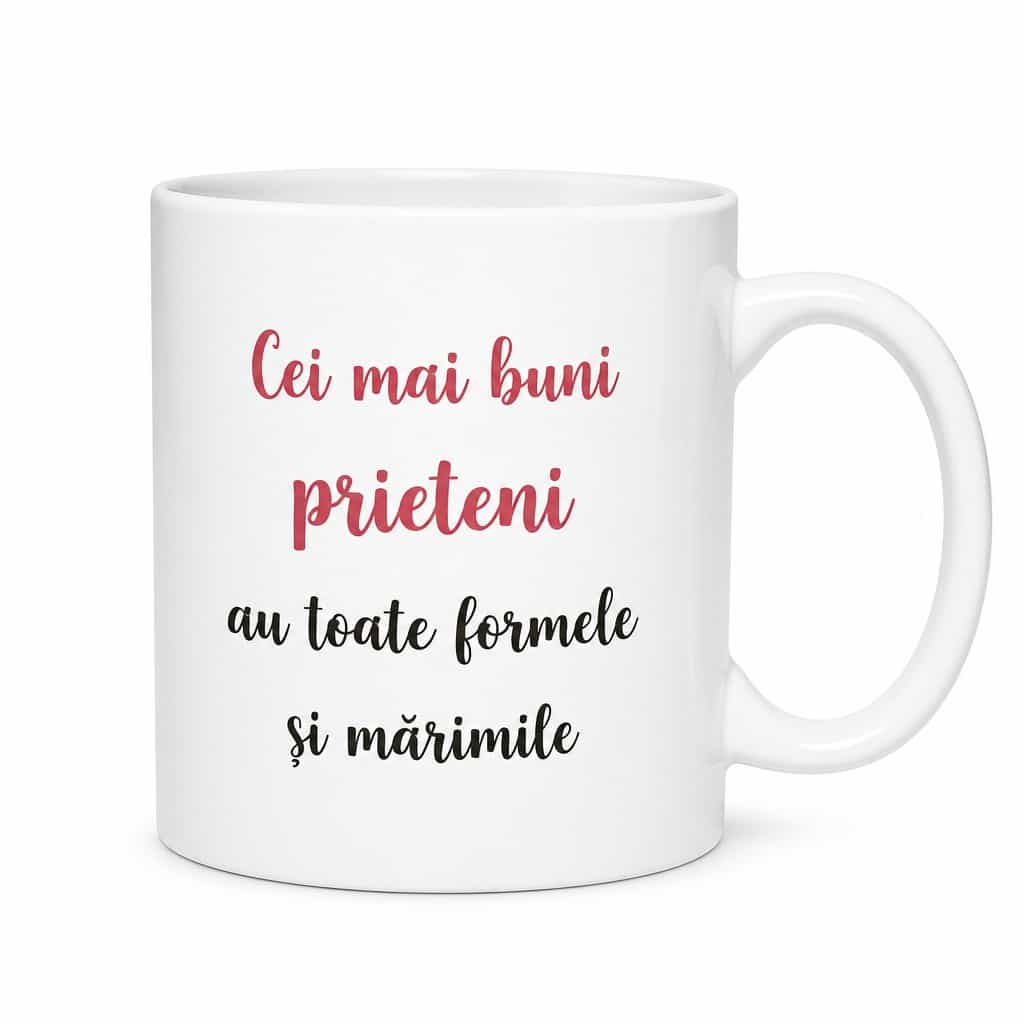 Cană amuzantă prieteni cu nume personalizat