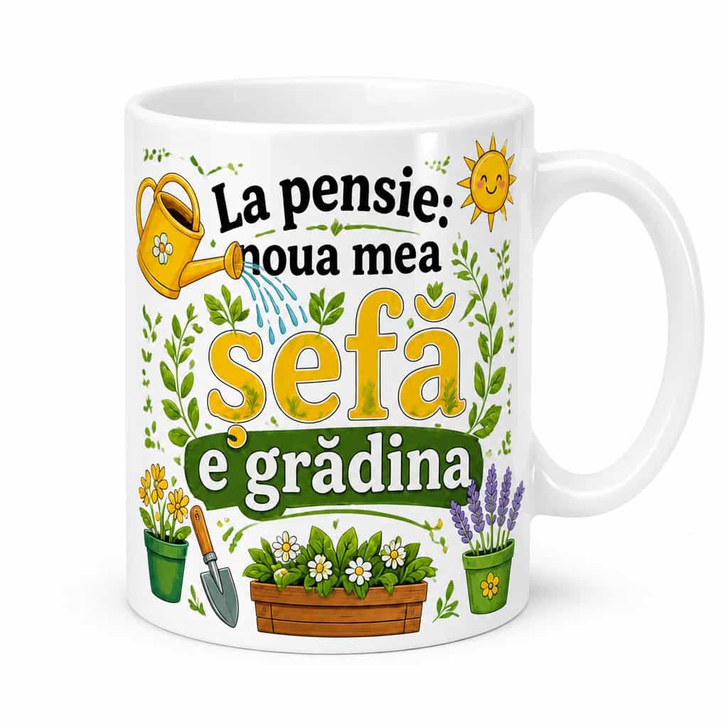 Cană pentru pensionare - noua mea șefă e grădina