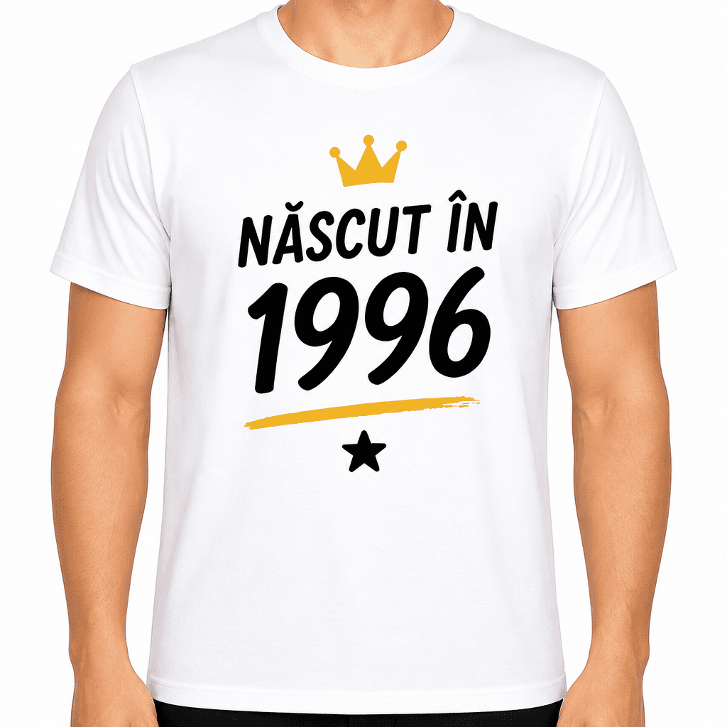 Tricou pentru 30 de ani – Născut în 1996