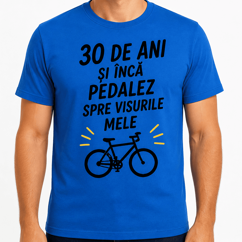 Tricou pentru 30 de ani – 30 de ani și încă pedalez spre visurile mele