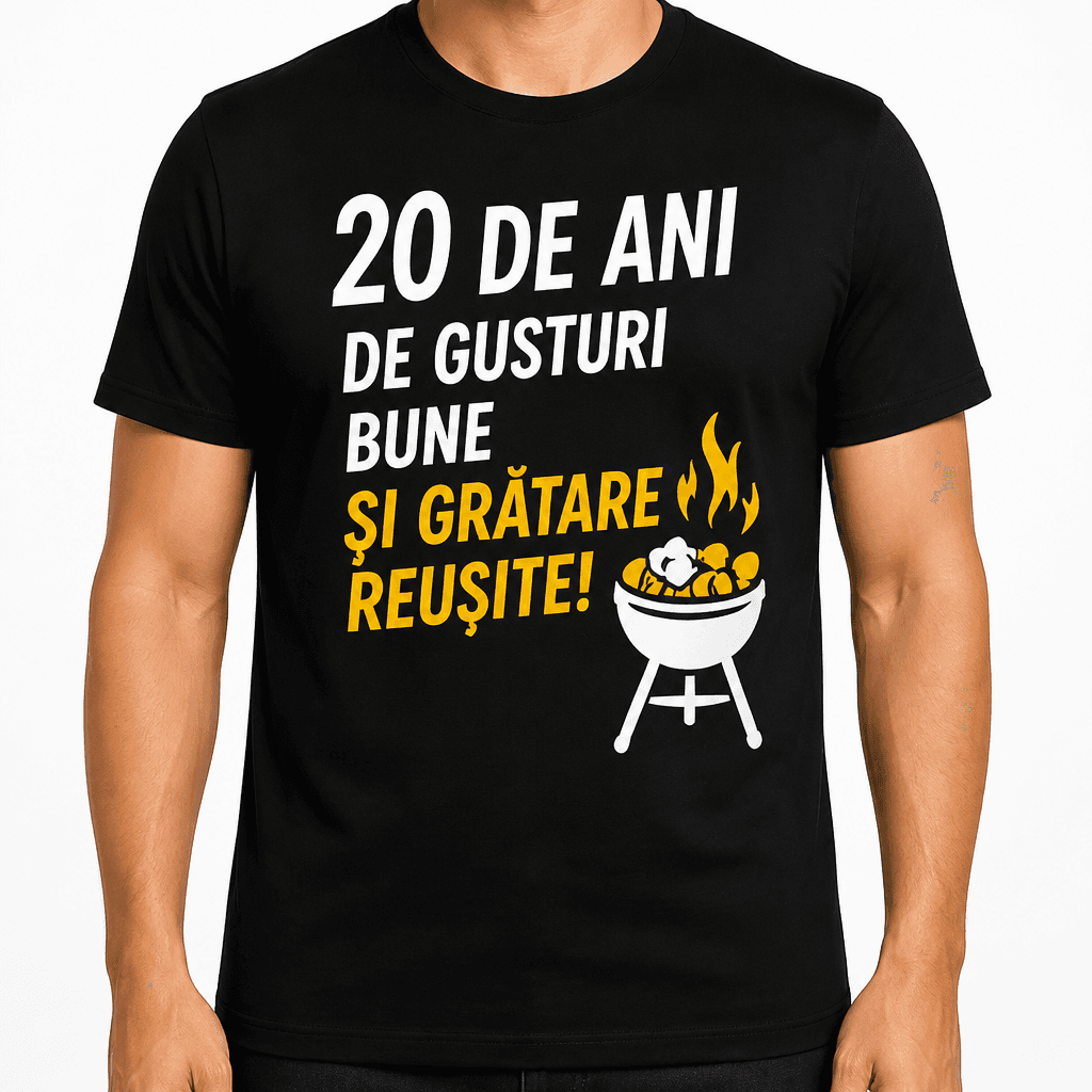 Tricou pentru 20 de ani – 20 de ani de gusturi bune și grătare reușite!