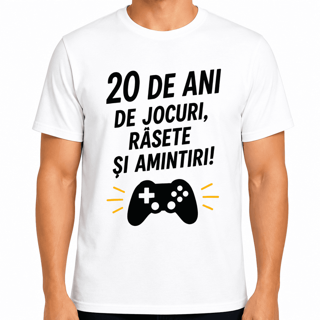 Tricou pentru 20 de ani – 20 de ani de jocuri, râsete și amintiri!