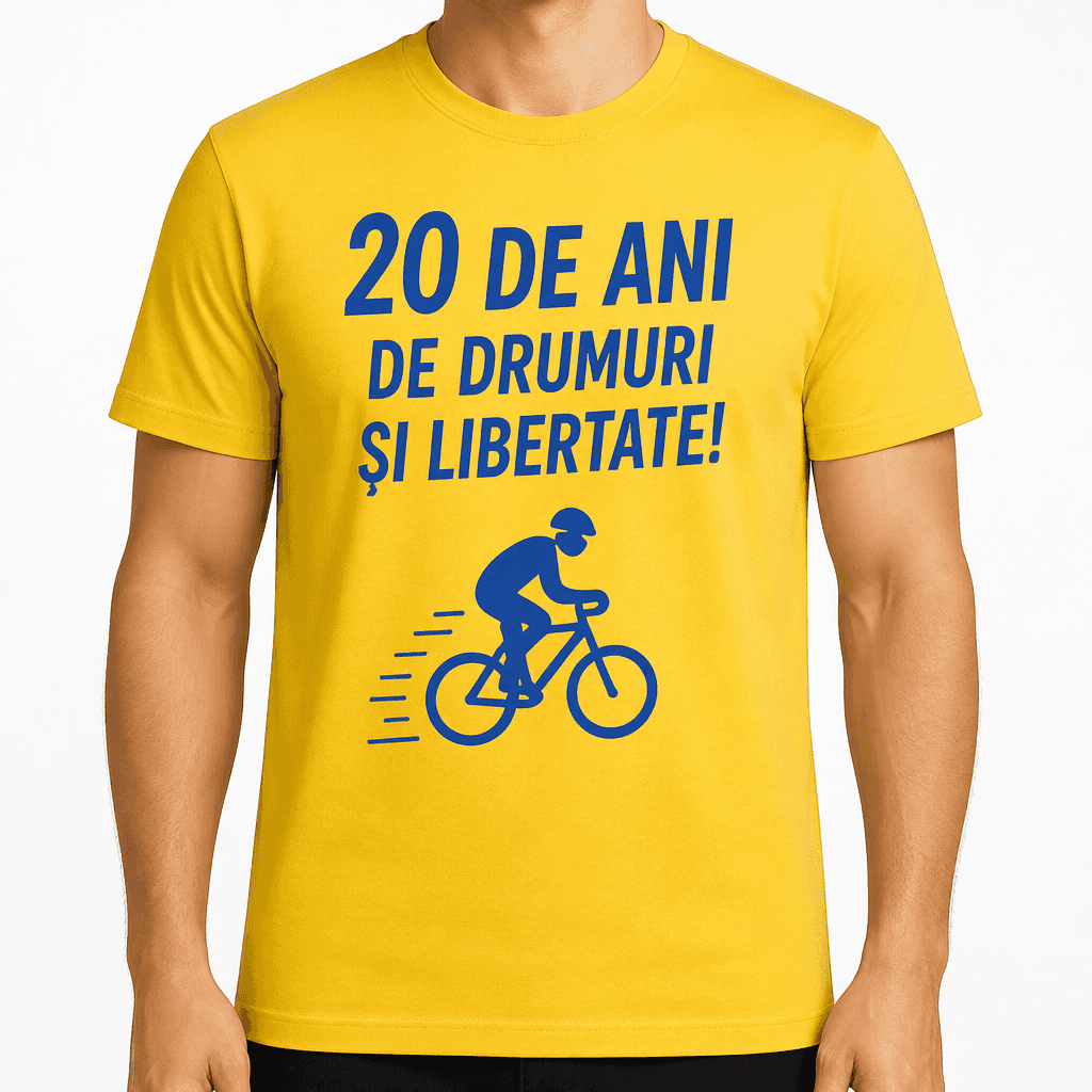 Tricou pentru 20 de ani – 20 de ani de drumuri și libertate!