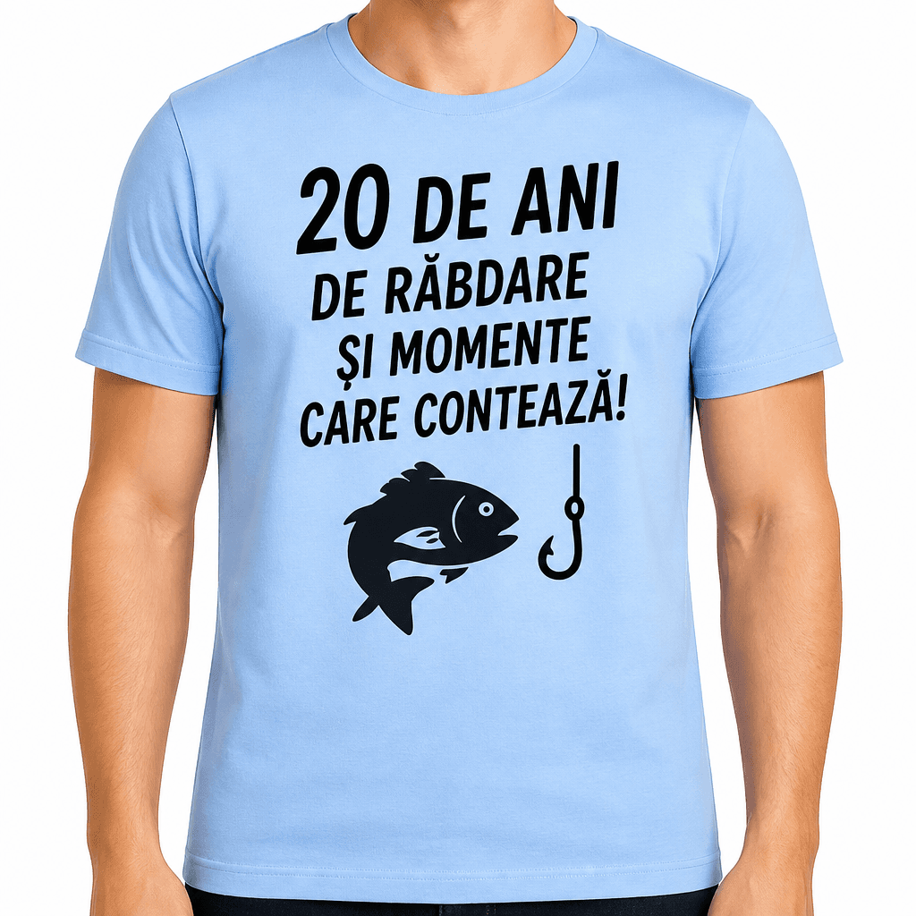 Tricou pentru 20 de ani – 20 de ani de răbdare și momente care contează!