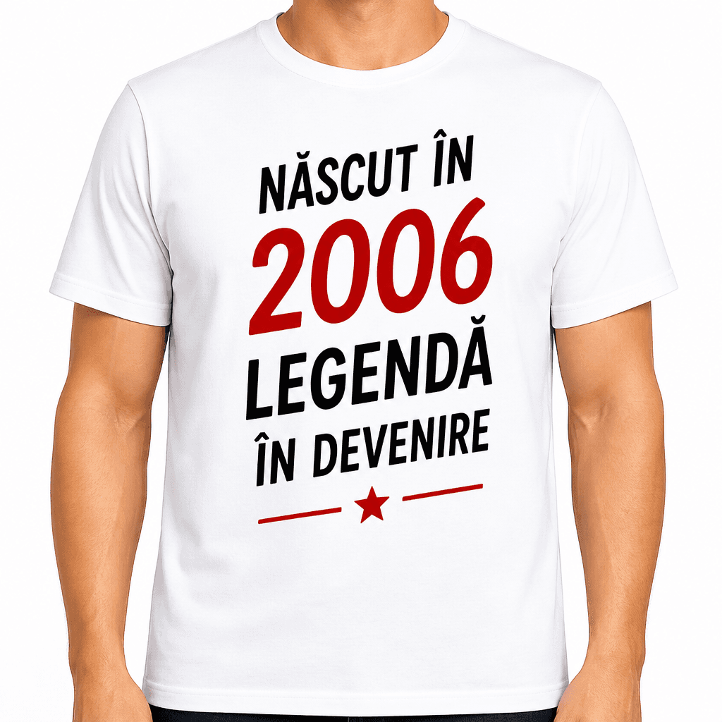 Tricou pentru 20 de ani – Născut în 2006 legendă în devenire