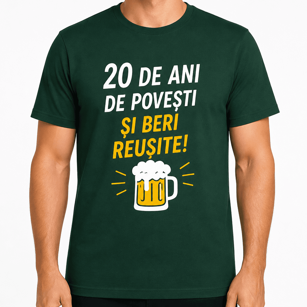 Tricou pentru 20 de ani – 20 de ani de povești și beri reușite!