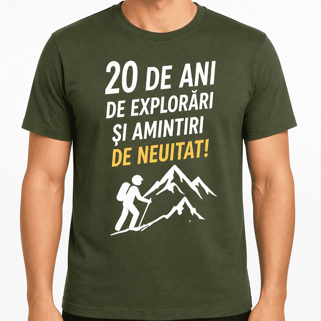 Tricou pentru 20 de ani – 20 de ani de explorări și amintiri de neuitat!