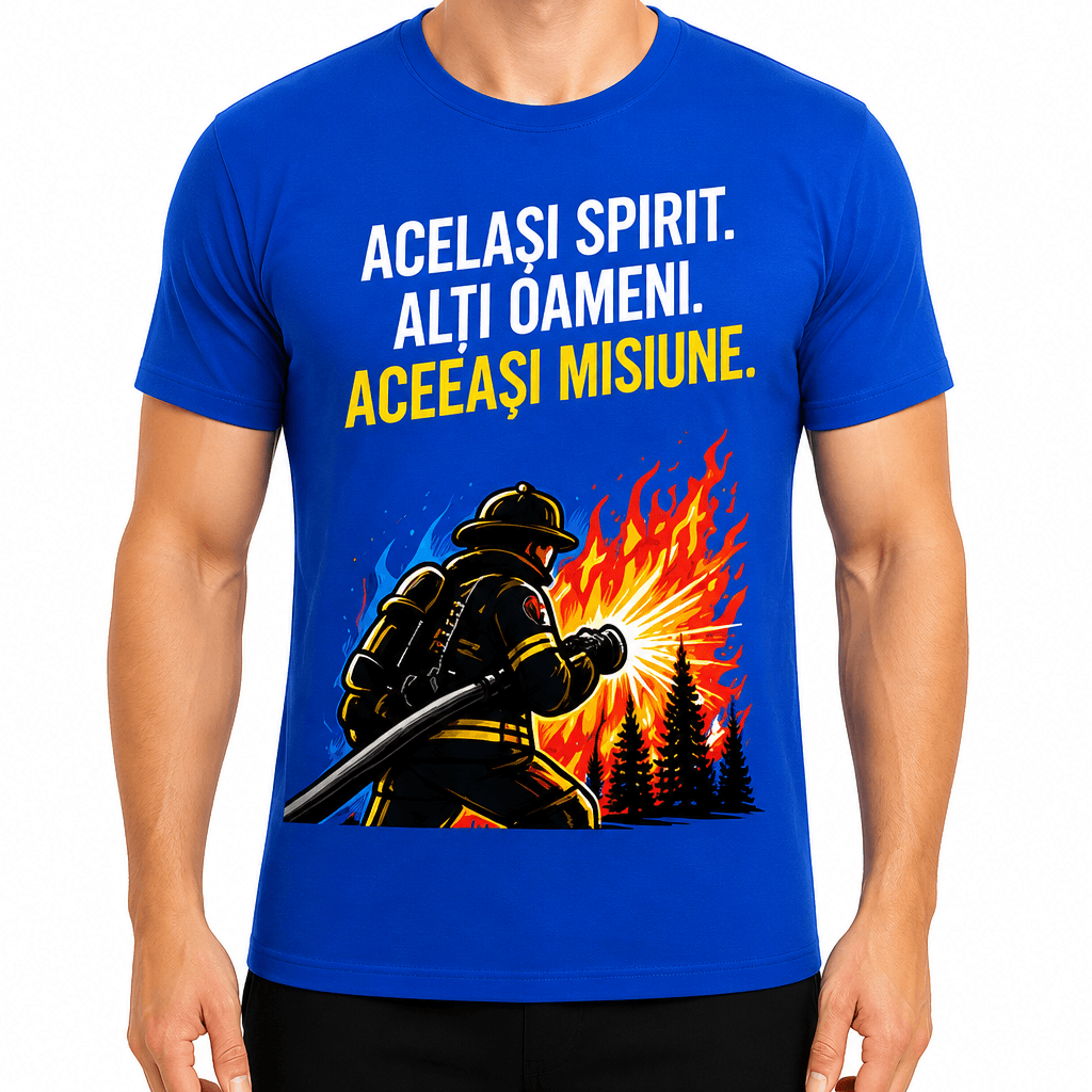 Tricou pompier – Același spirit. Alți oameni. Aceeași misiune.