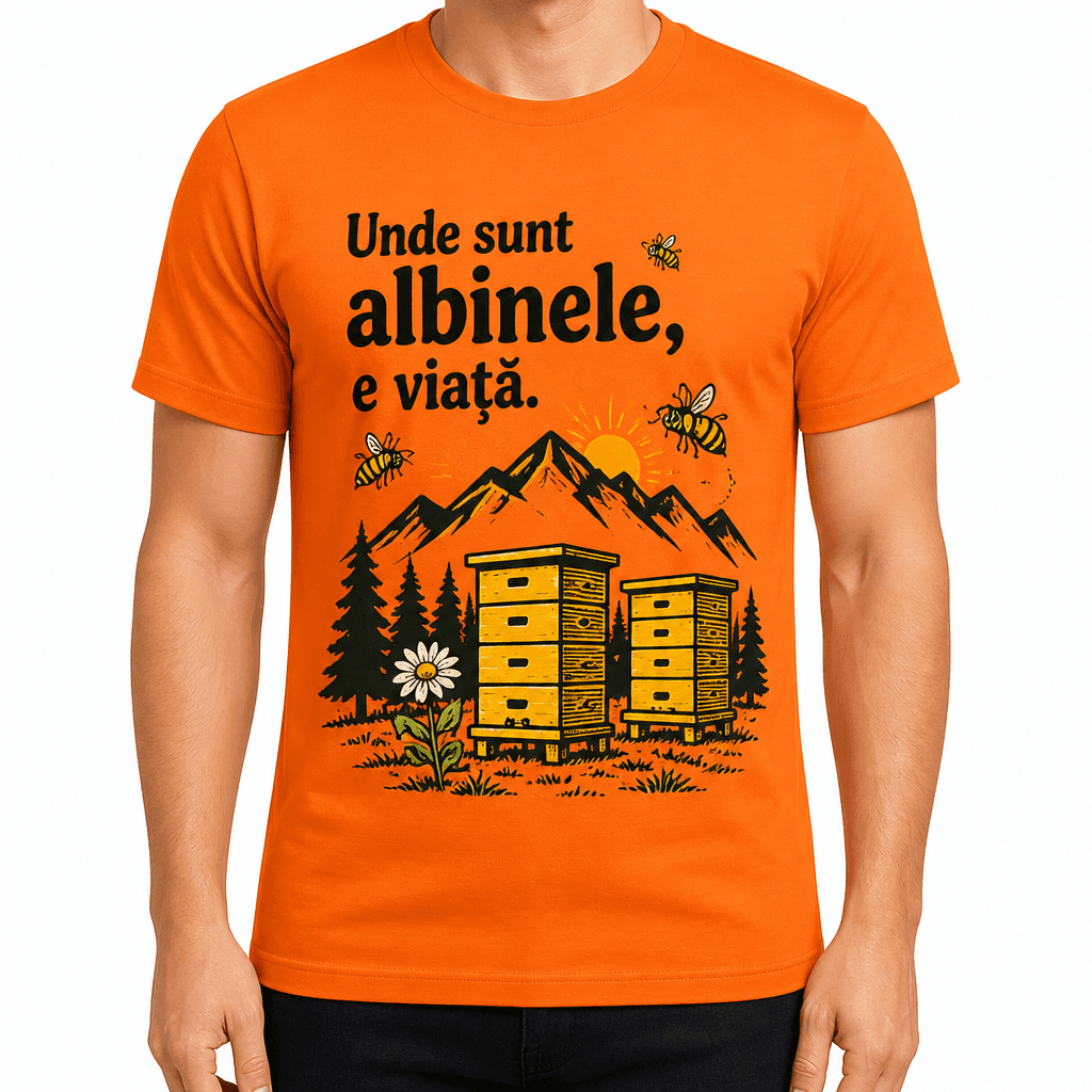 Tricou apicultor – Unde sunt albinele, e viață.
