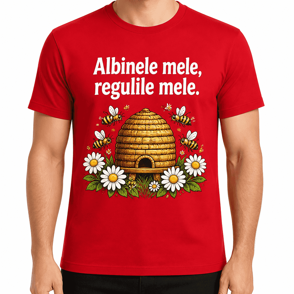 Tricou apicultor – Albinele mele, regulile mele.