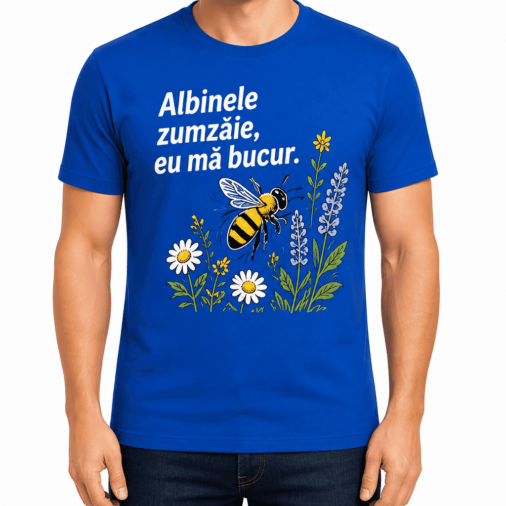 Tricou apicultor – Albinele zumzăie, eu mă bucur.