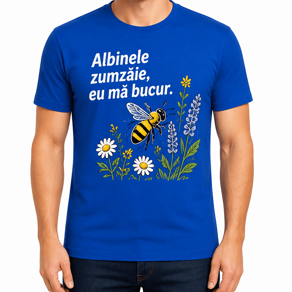 Tricou apicultor – Albinele zumzăie, eu mă bucur.
