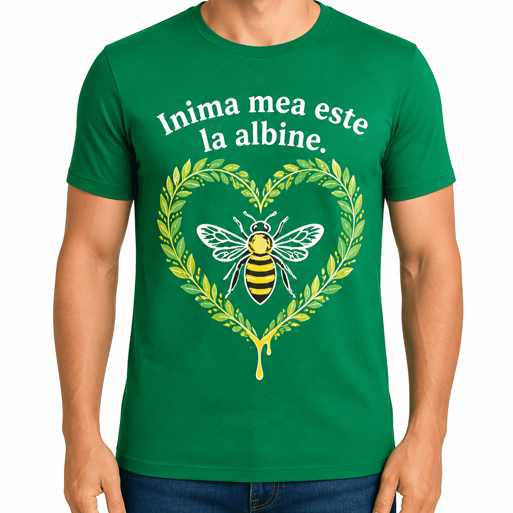Tricou apicultor – Inima mea este la albine.