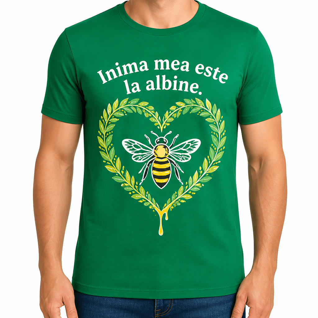 Tricou apicultor – Inima mea este la albine.