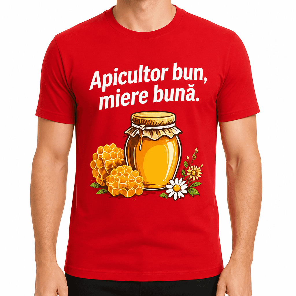 Tricou apicultor – Apicultor bun, miere bună.
