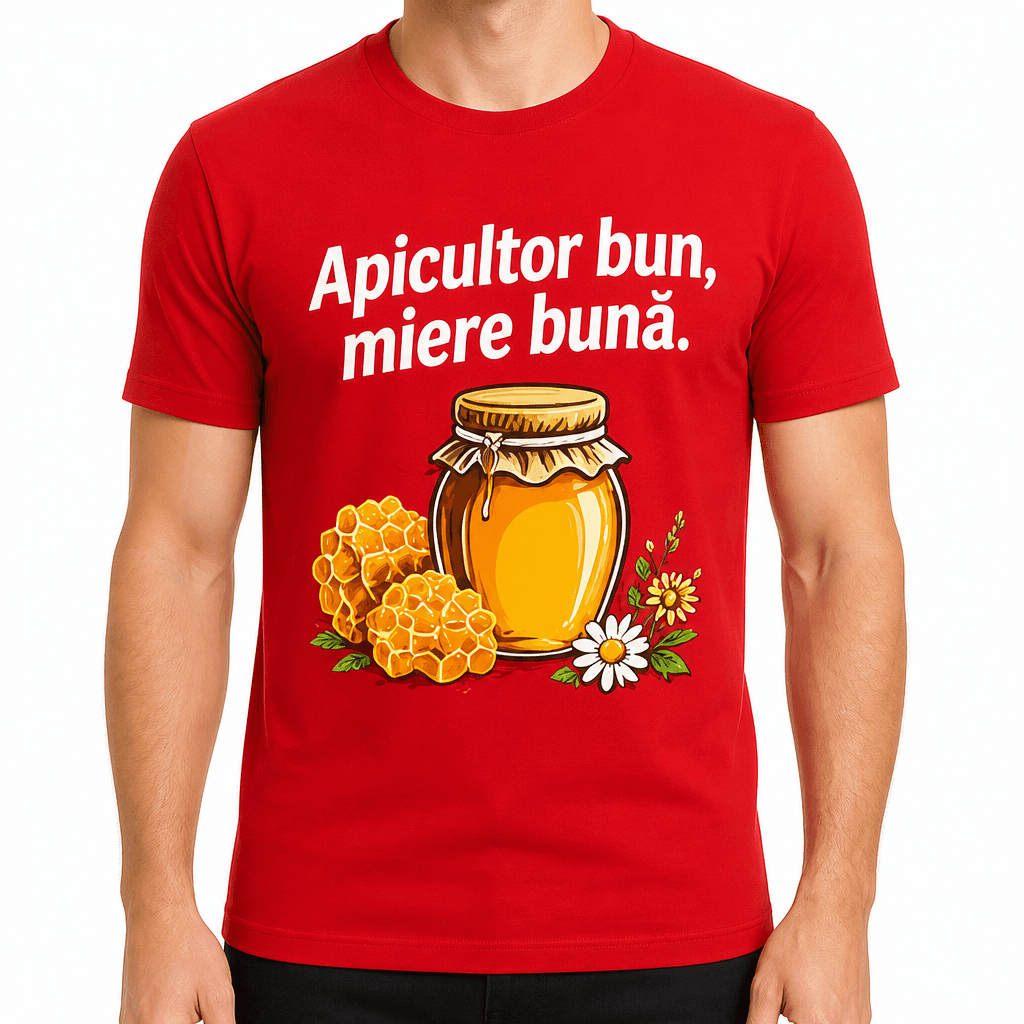Tricou apicultor – Apicultor bun, miere bună.