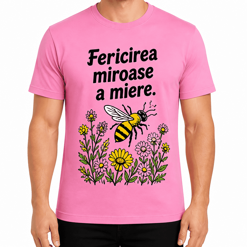 Tricou apicultor – Fericirea miroase a miere.