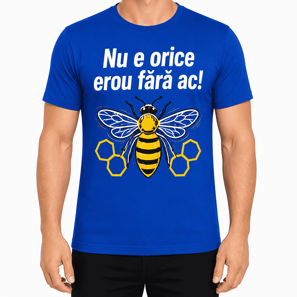 Tricou apicultor – Nu e orice erou fără ac!