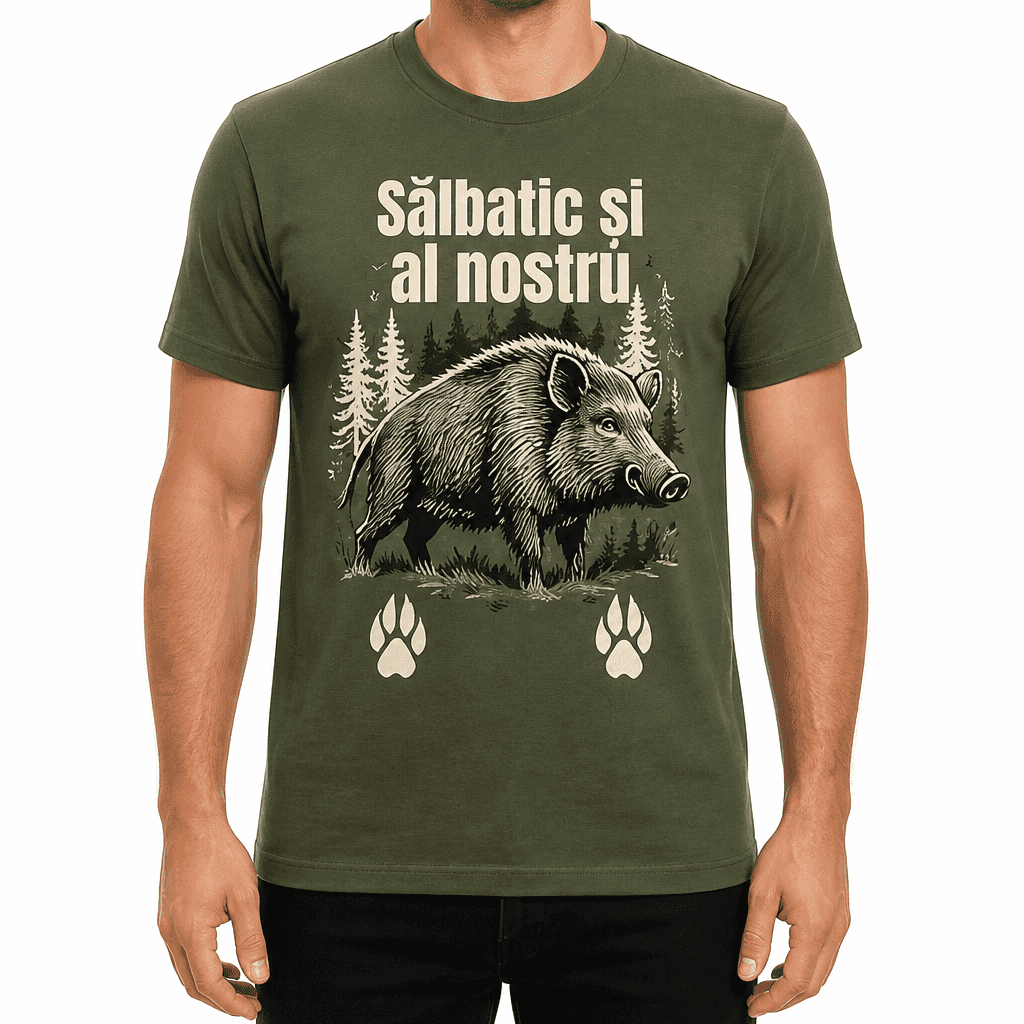 Tricou de vânătoare – Sălbatic și al nostru