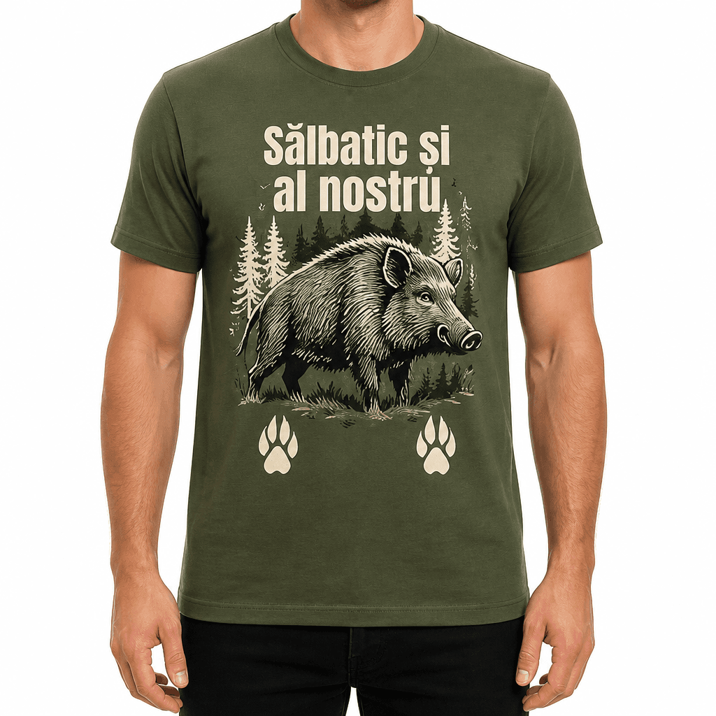 Tricou de vânătoare – Sălbatic și al nostru