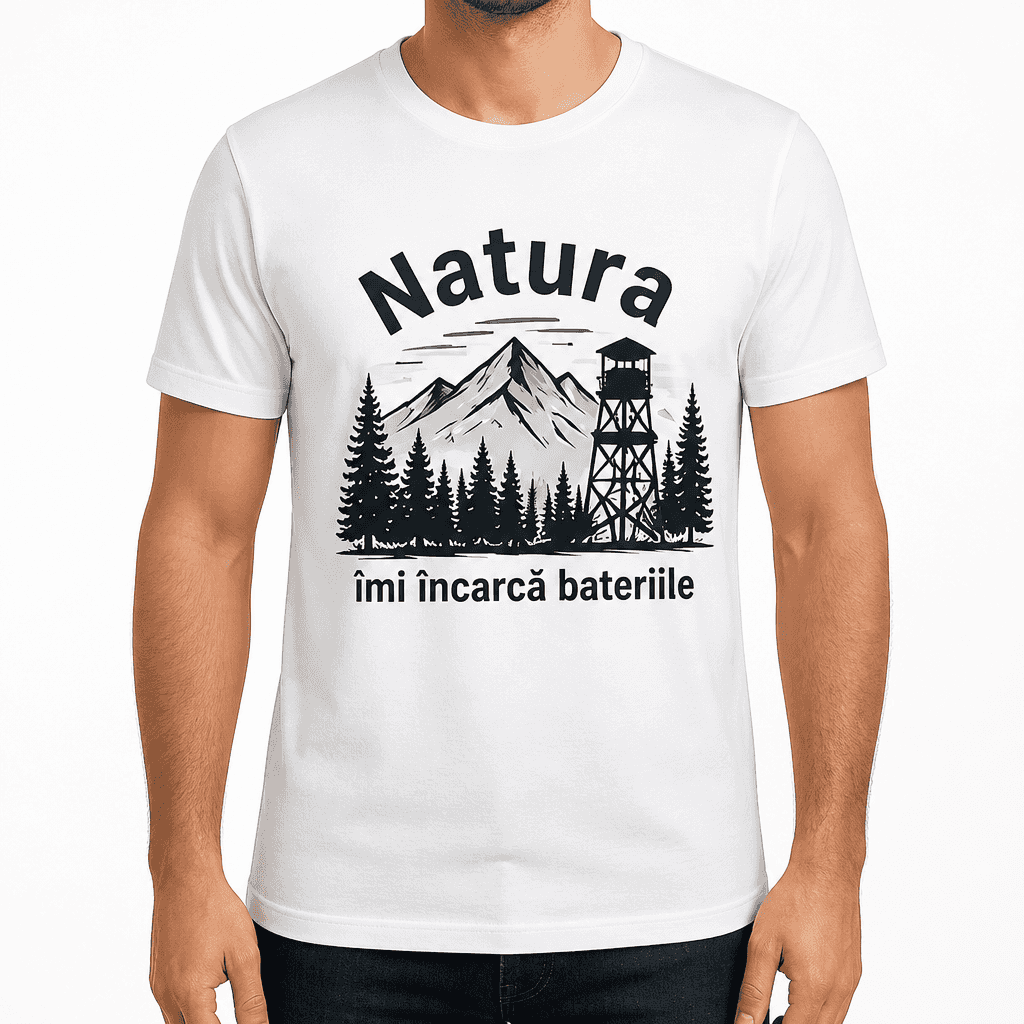 Tricou de vânătoare – Natura îmi încarcă bateriile