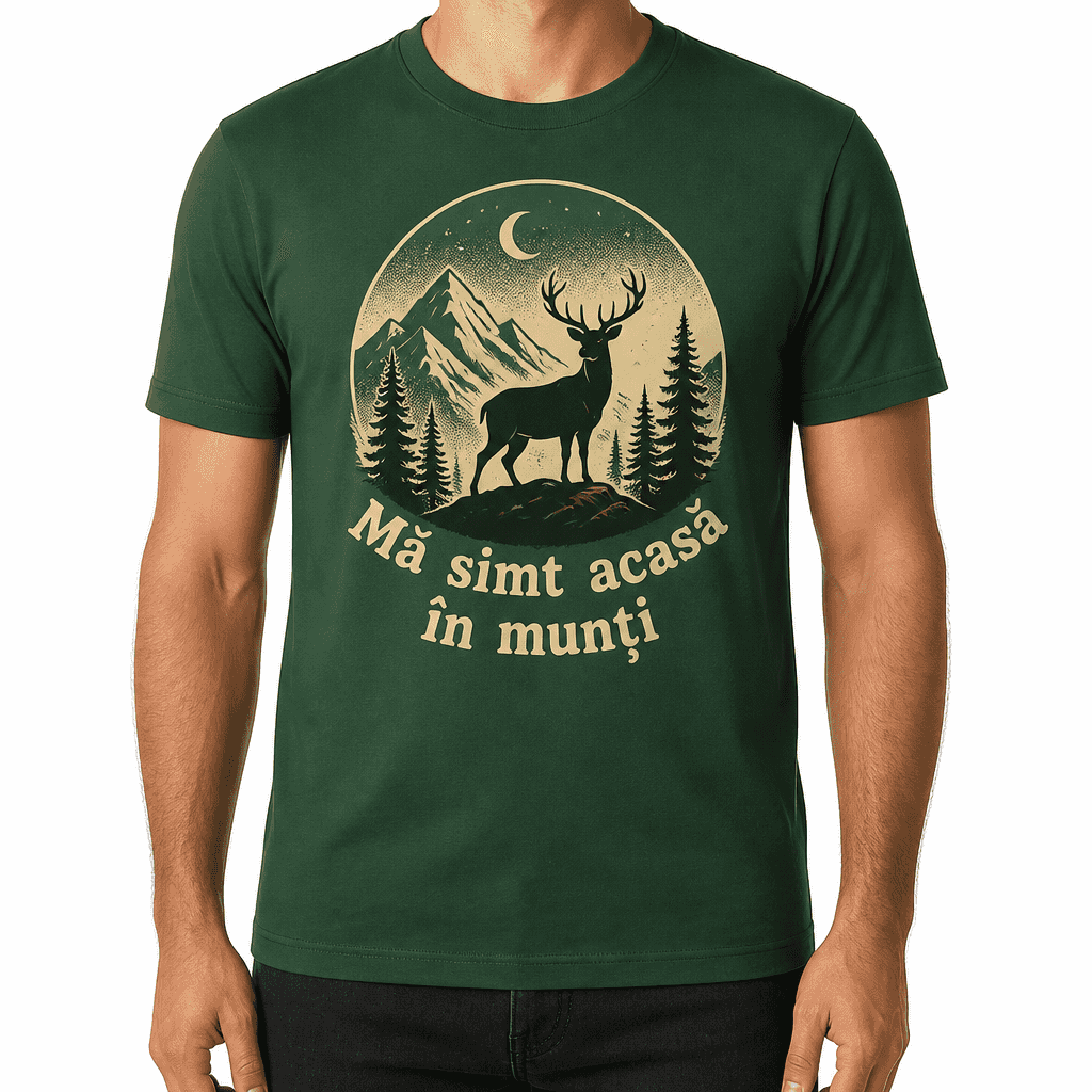 Tricou de vânătoare – Mă simt acasă în munți