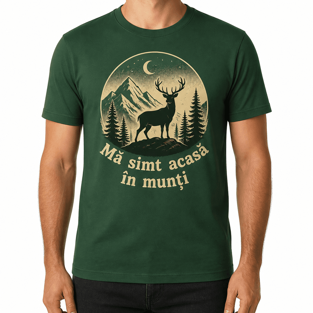 Tricou de vânătoare – Mă simt acasă în munți