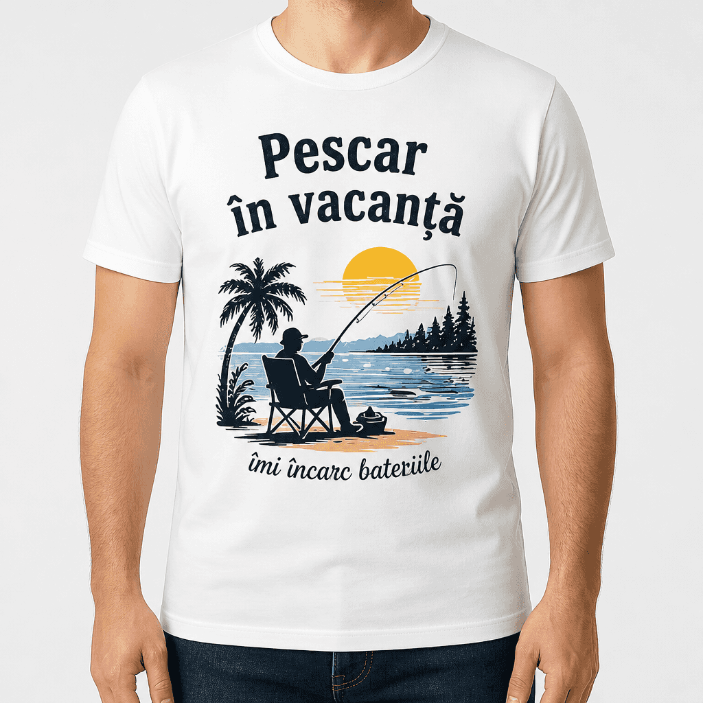 Tricou pentru pescar – Pescar în vacanță