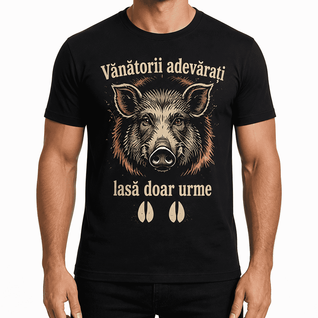 Tricou de vânătoare – Vânătorii adevărați lasă doar urme