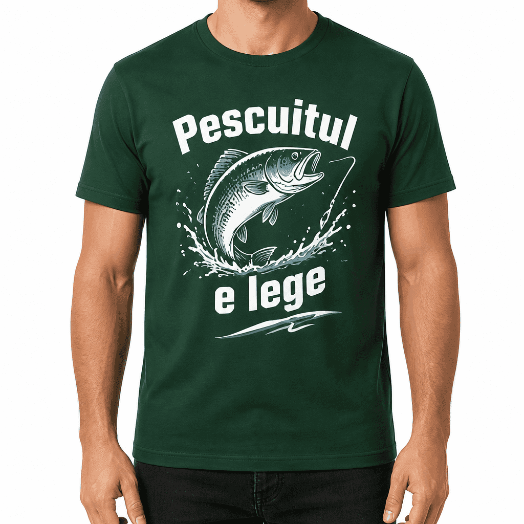 Tricou pentru pescar – Pescuitul e lege
