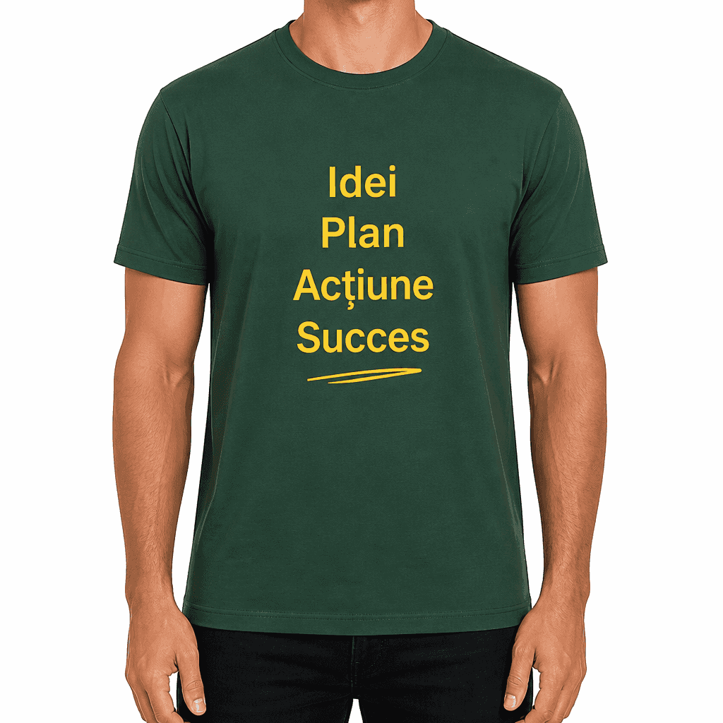 Tricou coleg – Idei Plan Acțiune Succes