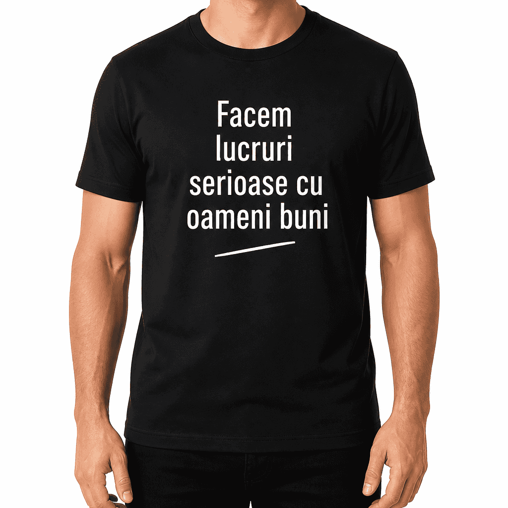 Tricou coleg – Facem lucruri serioase cu oameni buni