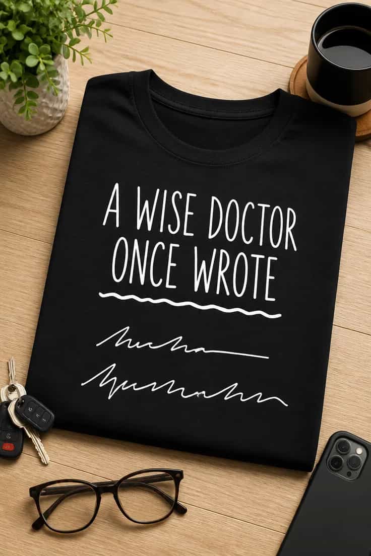 Tricou pentru doctorului – A Wise Doctor once Wrote