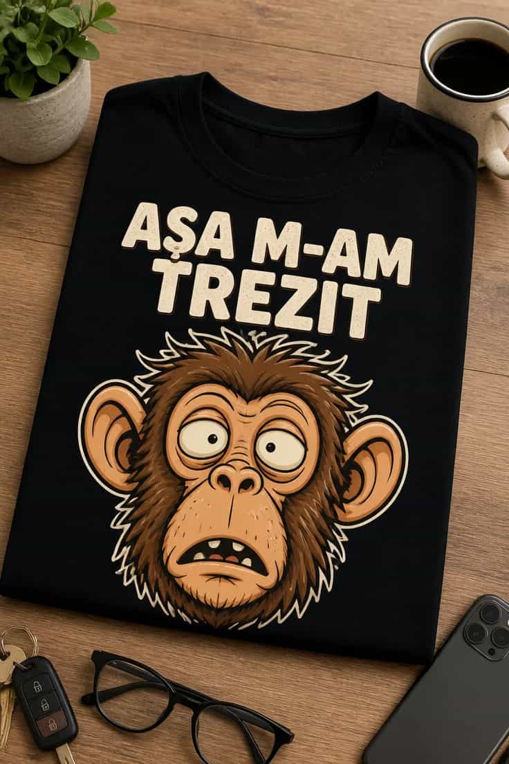 Tricou cu un motiv de dimineață – Așa M-am trezit