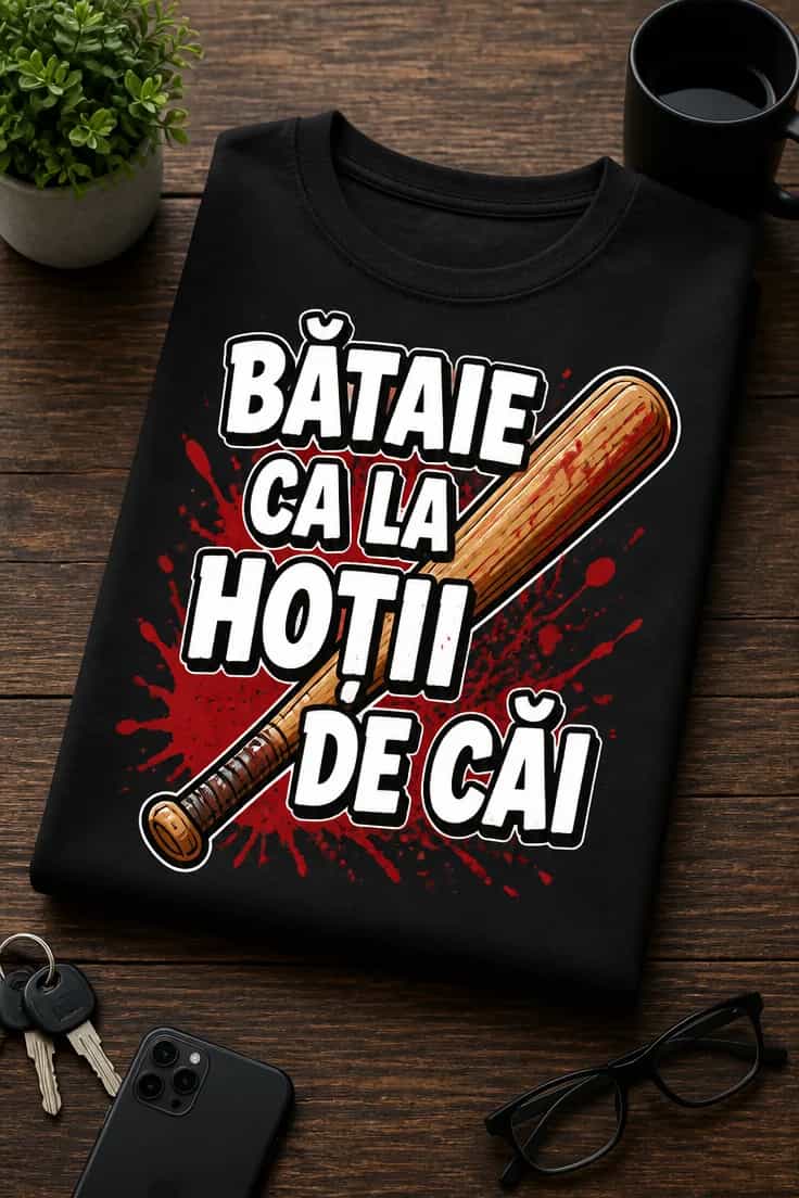 Tricou bătaie ca la hoții de cai