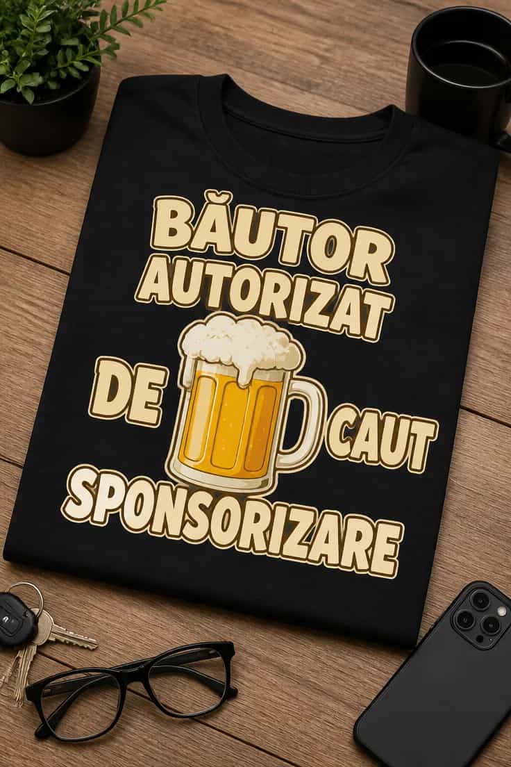 Tricou băutor autorizat de bere caut sponsorizare