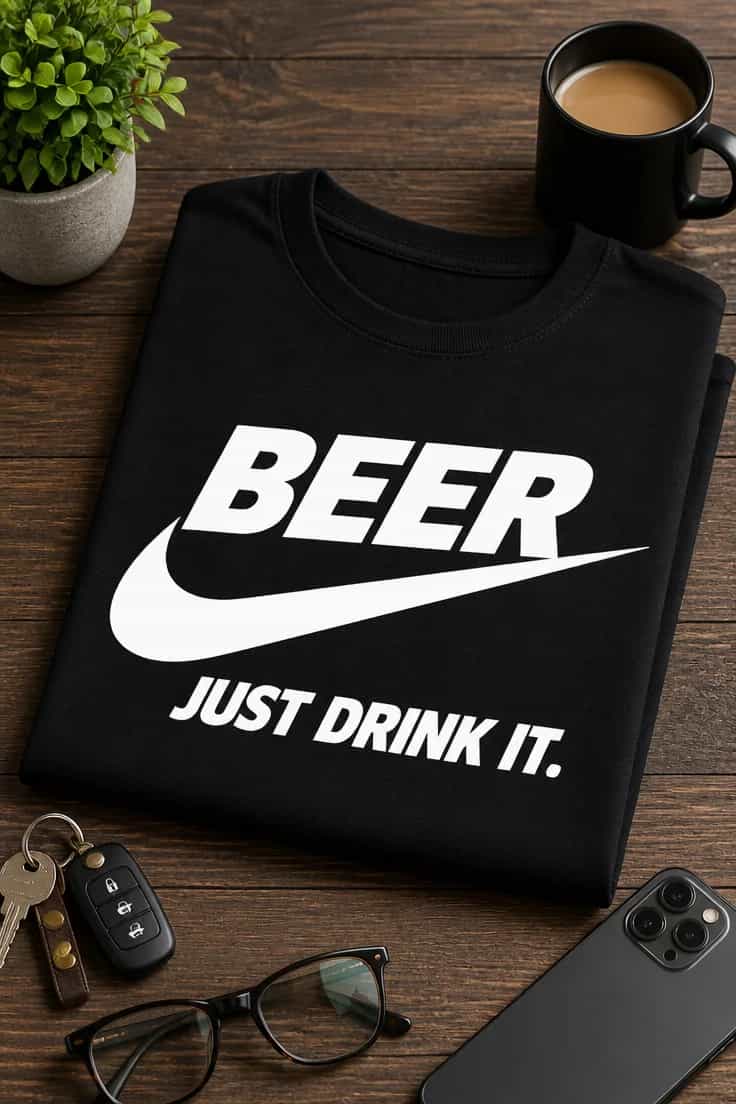 Tricou pentru iubitorului de bere – Beer just Drink It.