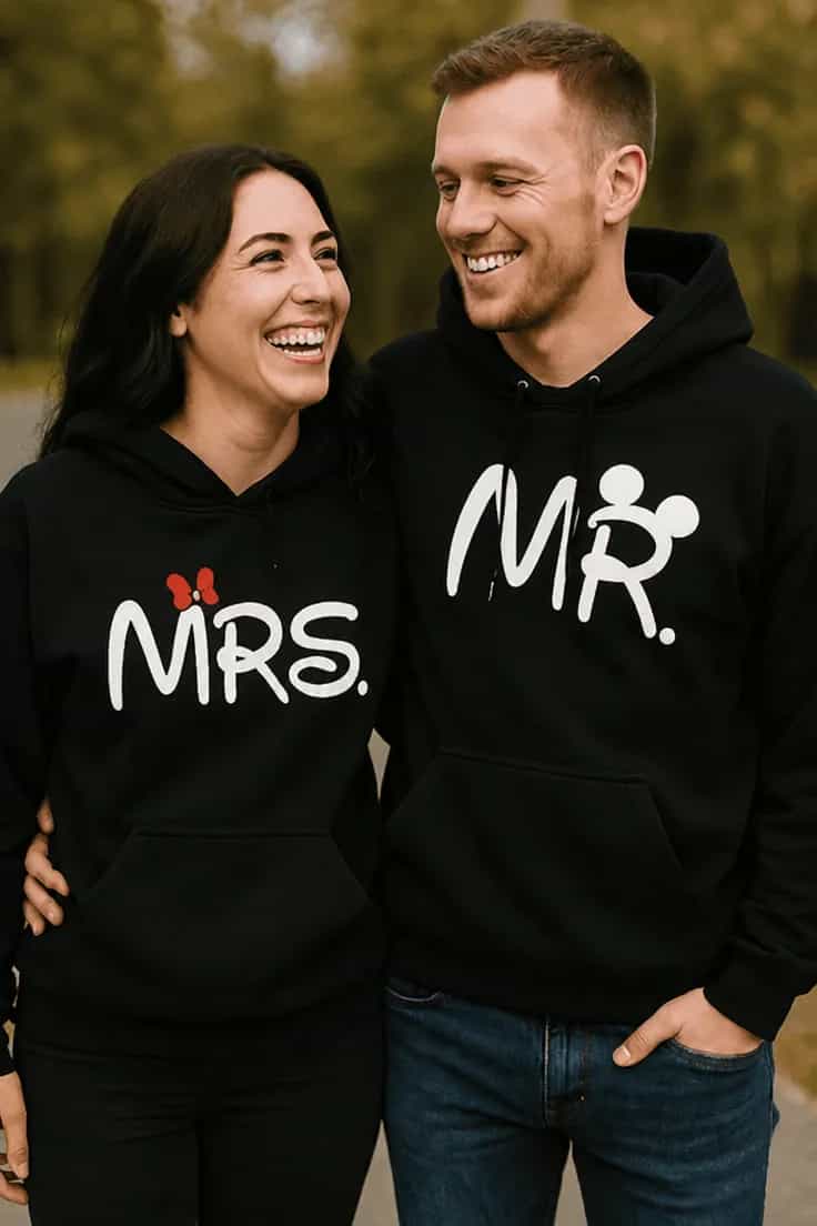 Bluză amuzantă Mr Mrs pentru cuplu - MRS. MŔ.